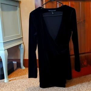 White House Black Market velvet formal blouse
